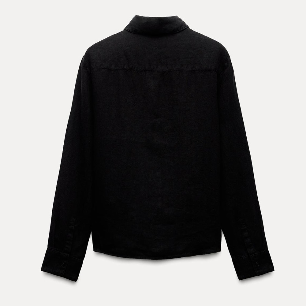 ♥️ SOLD ♥️ Zara Linen Shirt - Picture 3 of 5